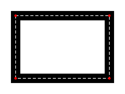 Stroke boundary